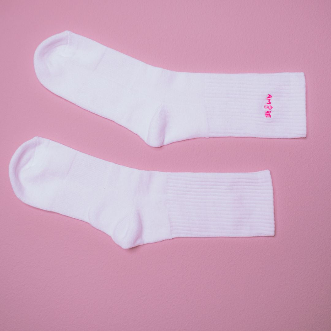 Limitierte AMORE Socken, hochwertiger Stick