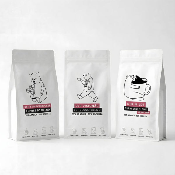 Probierpaket Spezialitäten-Espresso 3x500g