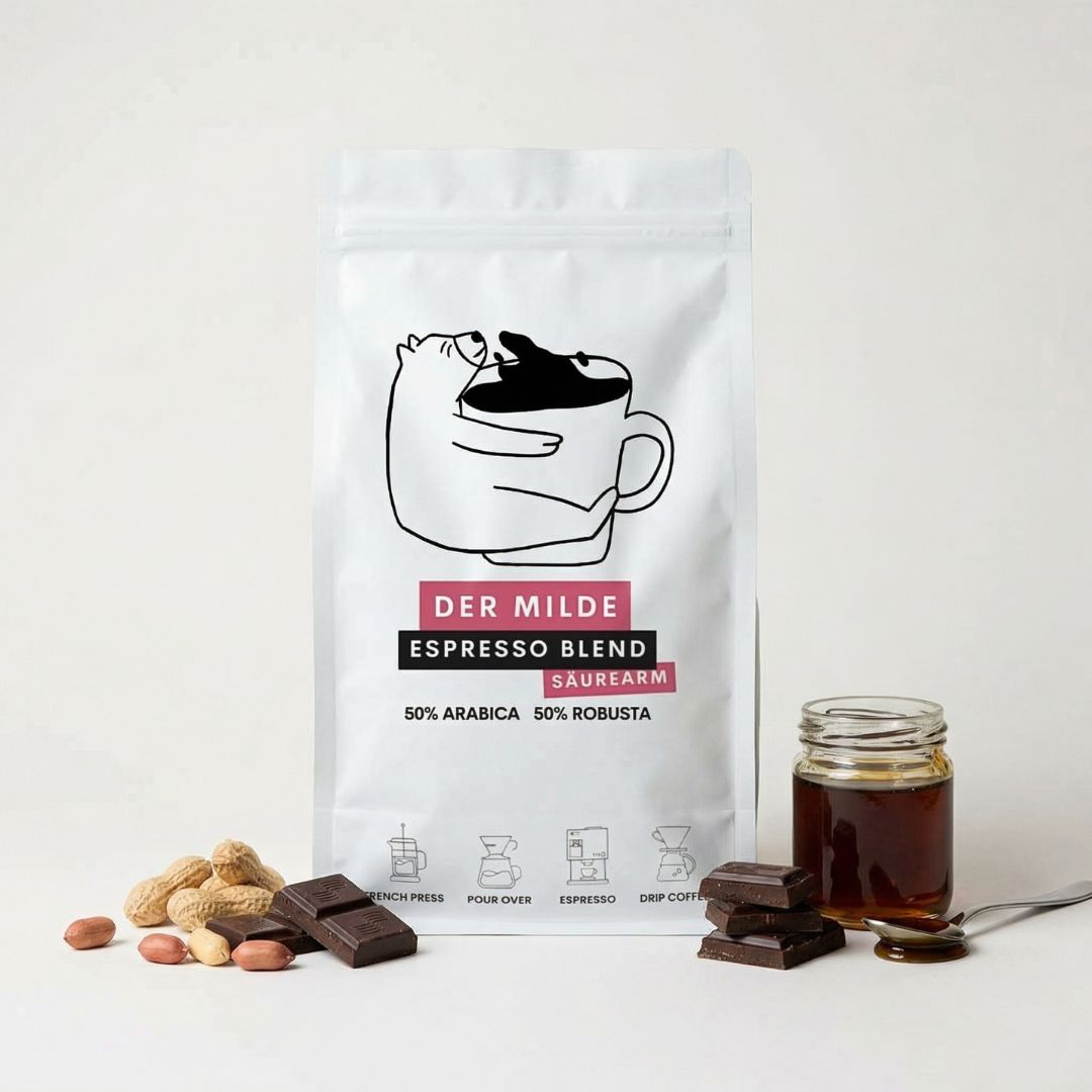 Der Milde, Dark Roast Espresso Blend, Säurearm