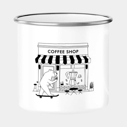 Coffee Shop Tasse im Retrolook, hip & coffee-friendly