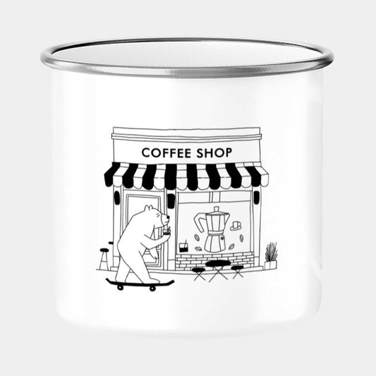 Coffee Shop Tasse im Retrolook, hip & coffee-friendly