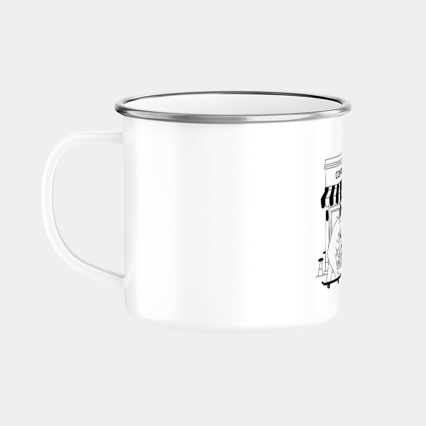 Coffee Shop Tasse im Retrolook, hip & coffee-friendly
