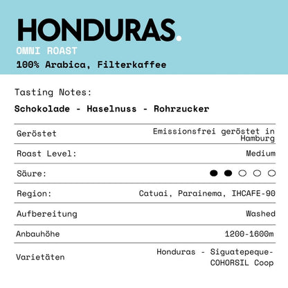 Honduras Filterkaffee | 100% Arabica