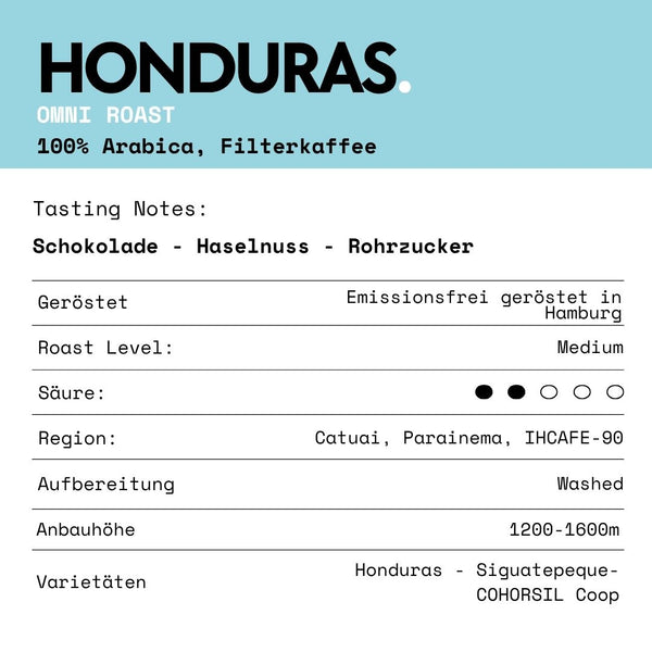 Honduras Filterkaffee | 100% Arabica